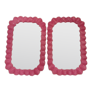 Hot Pink Murano Glass Mirrors