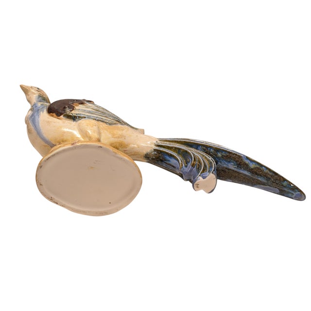 Figurative Vintage Ceramic Pheasant Planter For Sale - Image 3 of 8