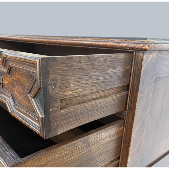 1950s A Jacobean Style Chest of Drawers / Dresser For Sale - Image 5 of 6