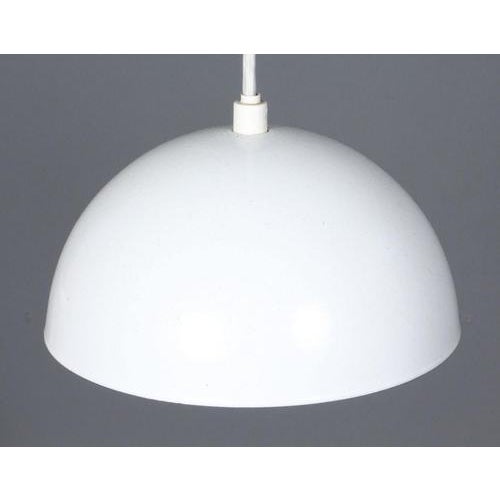 First Edition Enamel Flowerpot Pendants by Verner Panton for Louis Poulsen, 1960s, Set of 2 For Sale - Image 3 of 7