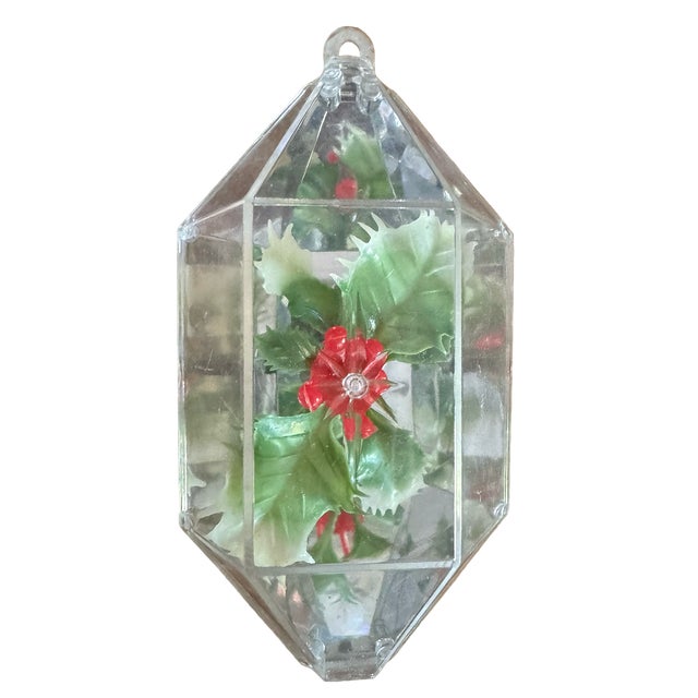 Mid-Century Modern Vintage 1960s Jewelbrite Botanical & Bird Christmas Ornaments — Set of 14 For Sale - Image 3 of 14