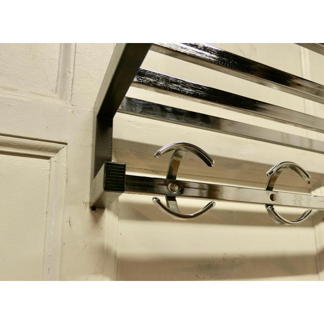 Long French Chrome Hat and Coat Rack, 1960 For Sale - Image 6 of 9
