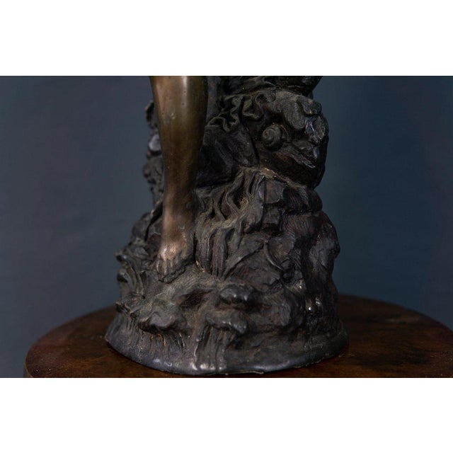 Brown Vintage Bronze Sculpture, 1900s For Sale - Image 8 of 18