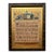 C. 1920 Antique Illuminated Psalm 23 Gilded Original Wooden Frame 8” X 6” For Sale
