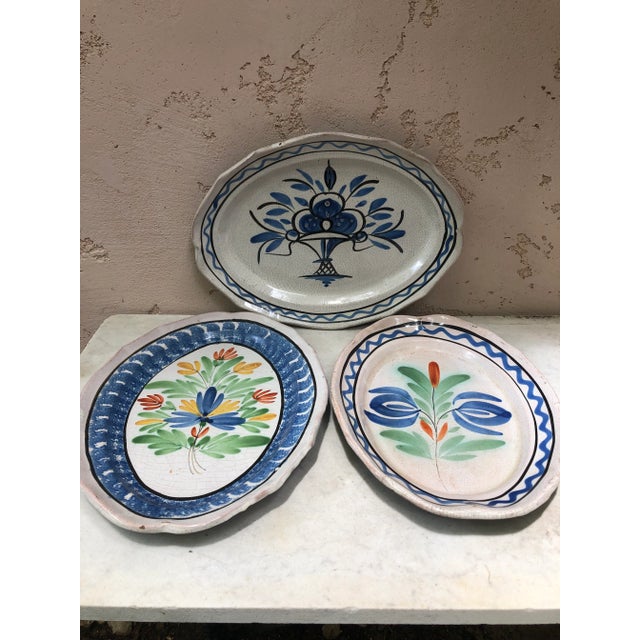 C.1890 French Faience Oval Platter Forges Les Eaux For Sale In Austin - Image 6 of 7