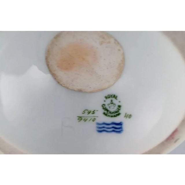 Golden Compote in Porcelain from Royal Copenhagen For Sale - Image 6 of 7