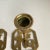 Mid 20th Century Chinoiserie Brass Candlesticks Asian Character Vintage Brass Candle Holders a Pair For Sale - Image 5 of 13