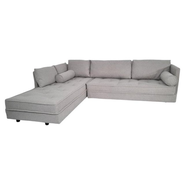 Nomade Grande L-Shaped Sofa in Soft Grey Bouclé from Ligne Roset For Sale - Image 3 of 7