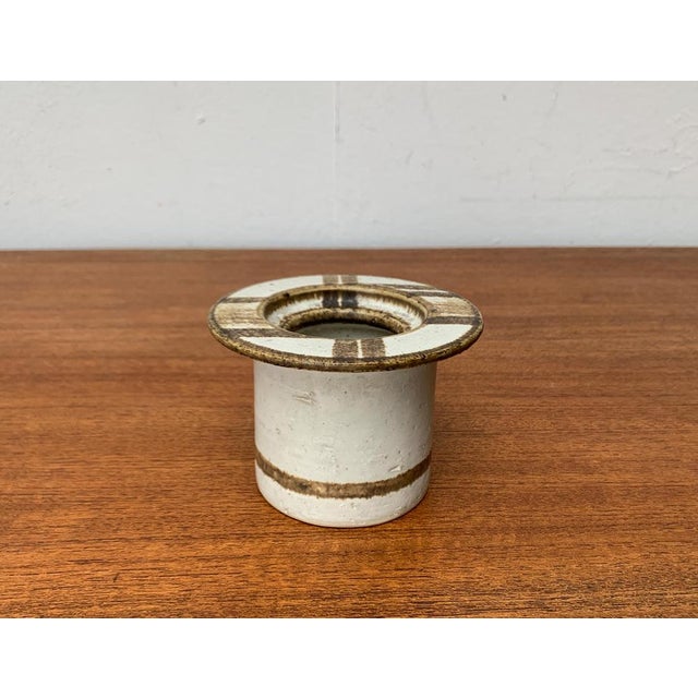 Mid-Century Danish Studio Pottery Candleholder from Axella, 1960s For Sale - Image 6 of 16
