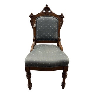 Late 19th Century Victorian Eastlake-Style Parlor Chair For Sale