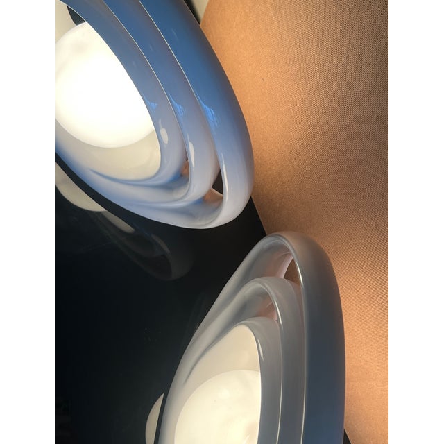 Vintage Mid-Century Modern Art Deco Porcelain Lamps - a Pair For Sale - Image 4 of 9