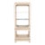 Gabriella Crespi Style Pencil Wood Bamboo & Glass Etagere For Sale