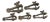 Antique Hand Vises or File Clamps, 1930s, Set of 5 For Sale
