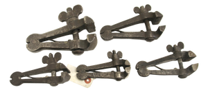 Antique Hand Vises or File Clamps, 1930s, Set of 5