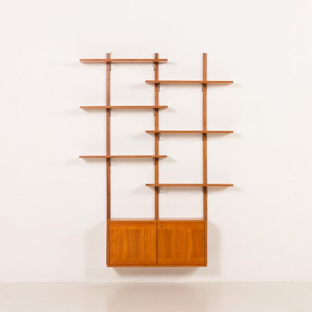 Mid-Century Scandinavian Teak Wall Unit, 1970s For Sale - Image 16 of 16