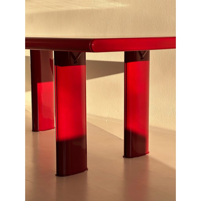 Vintage Lacquered Dining Table, 1980s For Sale - Image 9 of 10