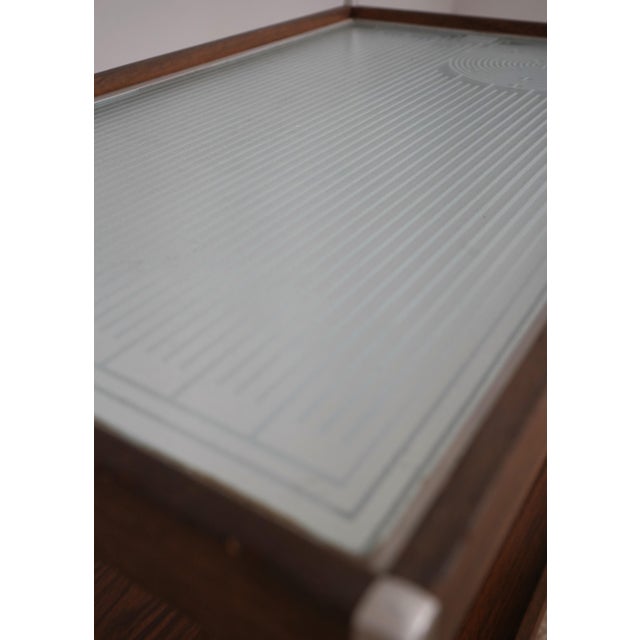 Salton Hotable Serving Cart W. Glass Top For Sale In Philadelphia - Image 6 of 16