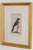 A charming set of five antique-style avian engravings, each delicately hand colored and presented in elegant giltwood...