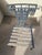 1930s 1930s Pair of Neoclassical Lyre Back Cast Iron Lyre Back With Weathered Wood Seats For Sale - Image 5 of 18