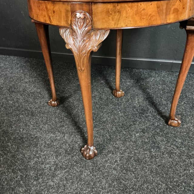 Walnut Card Table, 1925 For Sale - Image 6 of 8