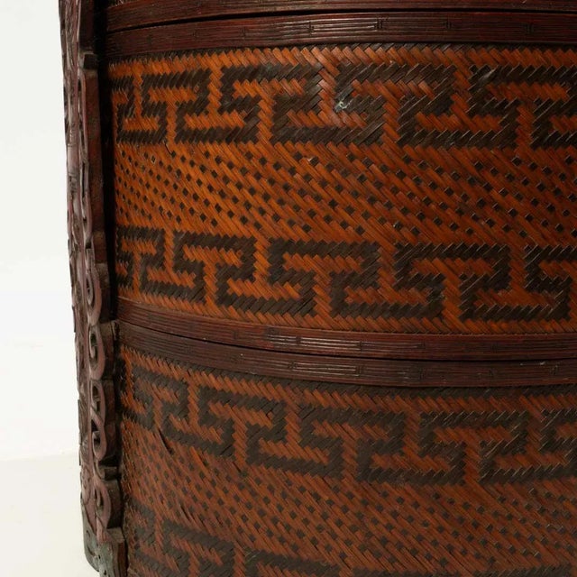 Early 20th Century Early 20th Century Antique Chinese Wedding Basket For Sale - Image 5 of 8