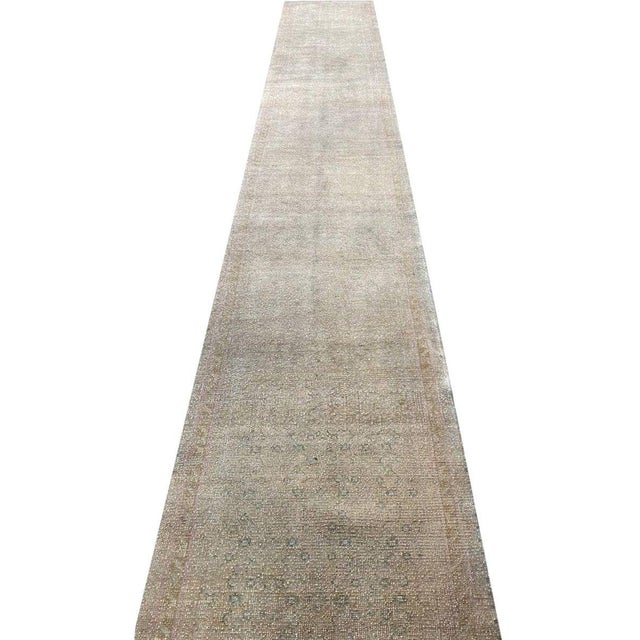 1960s Vintage Old Persian Hamedan Runner Rug 3x16 For Sale - Image 4 of 9