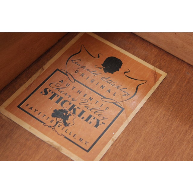Stickley Cherry 2 Drawer Nightstand End Table For Sale - Image 14 of 14