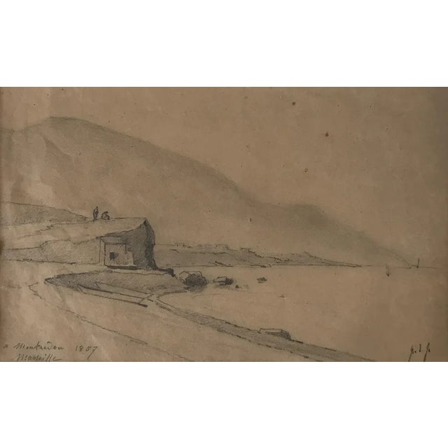 Paul De Fabry, Marseille-Montredon, 1857, Pencil Drawing For Sale - Image 6 of 6