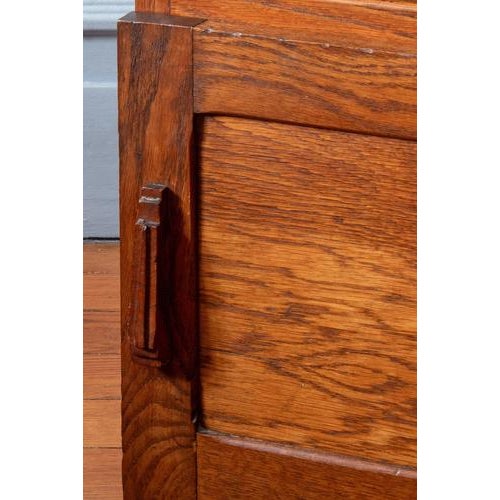 Art Deco French Oak Bedside Table, 1930s For Sale - Image 10 of 15