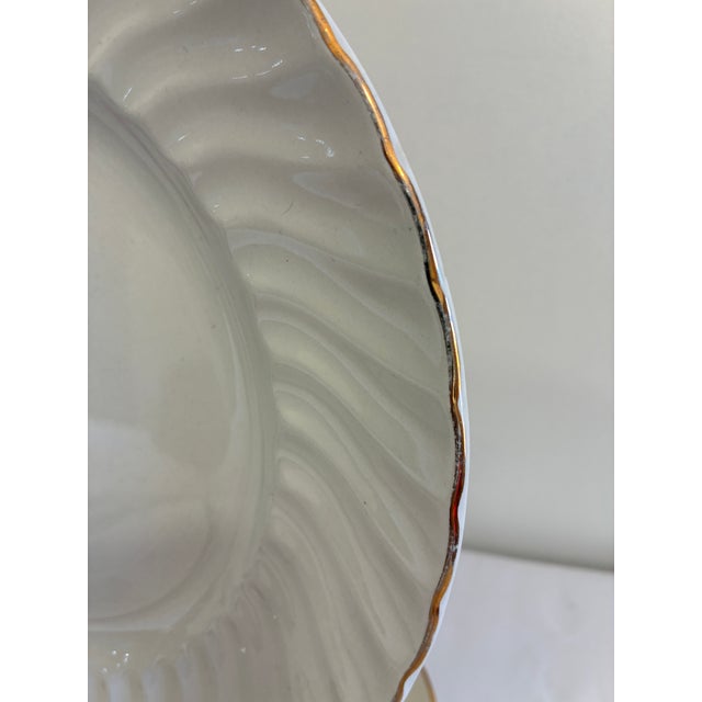 Ceramic Vintage Ridgway Ironstone Anniversary Rose Dinner Plates, England – Set of 3 For Sale - Image 7 of 10