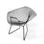 Metal Vintage Black Diamond Chair attributed to Harry Bertoia for Knoll Inc. / Knoll International, 1970s For Sale - Image 7 of 7