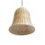 Contemporary Raw Wicker Bell Organic Modern Coastal Pendant Light Small For Sale - Image 3 of 7