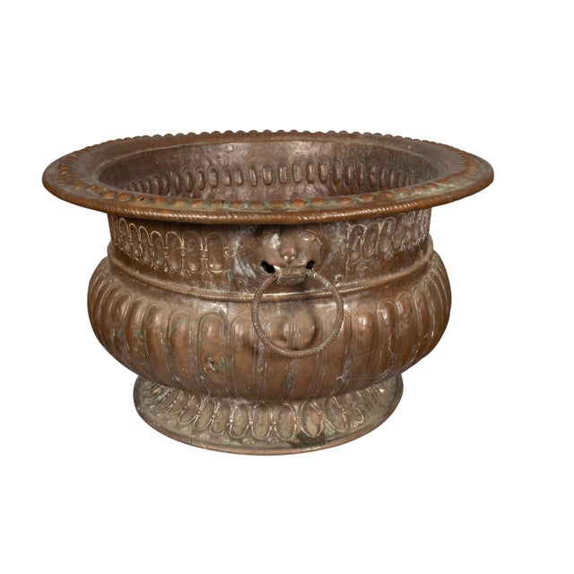 Copper Large Dutch Copper Jardiniere For Sale - Image 8 of 12