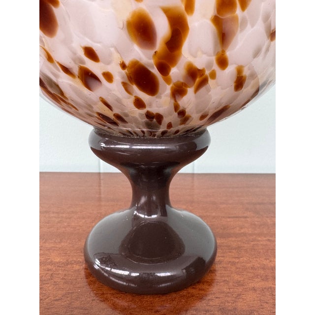 Vintage Glass Sphere on Wooden Base by Alain Delon, 1970s For Sale - Image 11 of 14