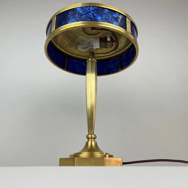 Art Deco Brass Table Lamp, 1930s For Sale - Image 3 of 12