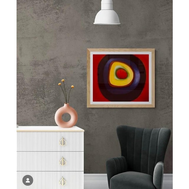 Late 20th Century W. Hall "The Circle" Original Oil Signed Painting For Sale In Seattle - Image 6 of 6