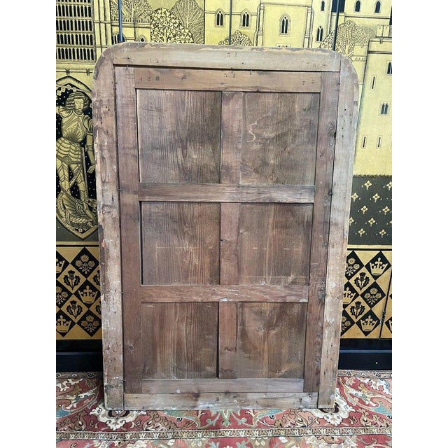 Gold Louis Philippe Mirror in Gold Leaf For Sale - Image 8 of 9