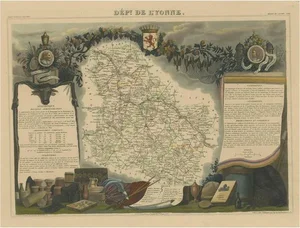 Map of the Department of Lyonne