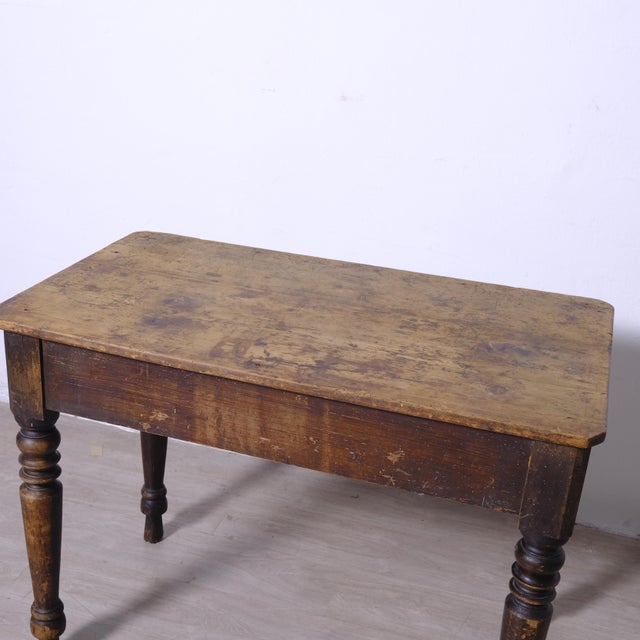 Antique Rustic Wooden Table, Italy, Late 19th Century For Sale - Image 14 of 18
