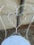French Country Vintage Wrought Iron Outdoor Patio Table & 4 Chairs For Sale - Image 3 of 12