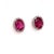 2010s Tourmaline Diamond Stud Earrings 14k Gold 2.27 TCW Certified For Sale - Image 5 of 8