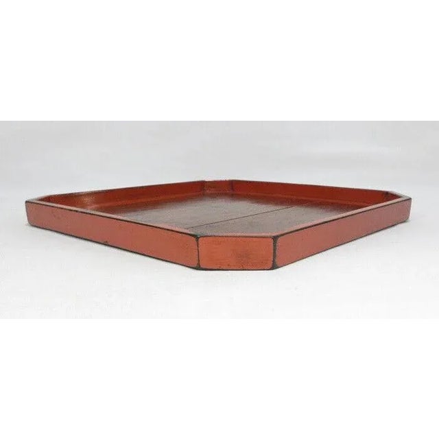 18th Century Japanese Negoro Lacquer Tea Tray For Sale - Image 4 of 5