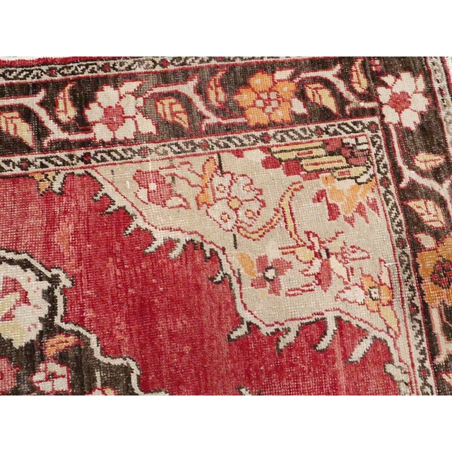 Galerie Shabab Collection Mid-20th Century Turkish Oushak Accent Rug For Sale In New York - Image 6 of 8