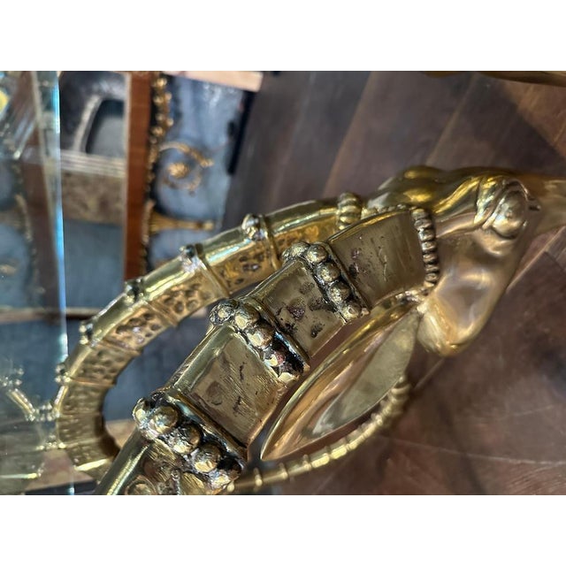 Gold Large Ibex Cocktail Table by Alain Chervet, 1970 For Sale - Image 8 of 14