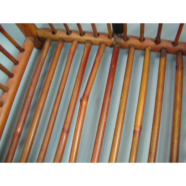 Japanese Mid Century Bamboo Picnic Basket For Sale In New York - Image 6 of 13