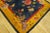Lovely Navy Blue Background and Yellow Gold Border Color With Floral Design Antique Chinese Art Deco Rug For Sale In New York - Image 6 of 12