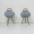Black Blue Ripsal Tripod Table Lamps, 1950s, Set of 2 For Sale - Image 8 of 18