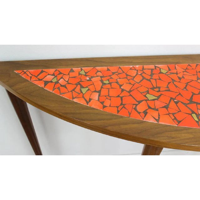 Mid Century Modern Mosaic Top Console Table, C. 1960’s For Sale - Image 10 of 12