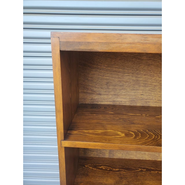 Mid-Century Modern 1950s Old Solid Wood Bookcase For Sale - Image 3 of 13