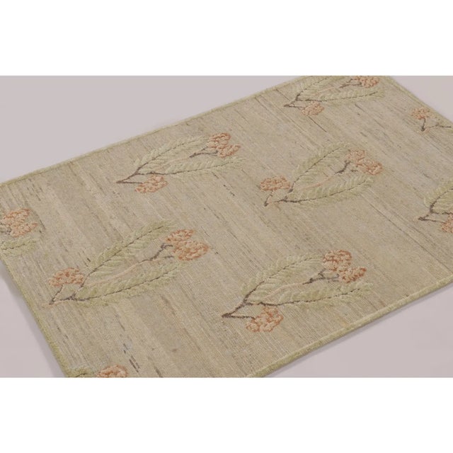 Made with hand-knotted wool, this 3x4 rug is a sophisticated addition to Rug & Kilim’s Block Print collection. This piece...